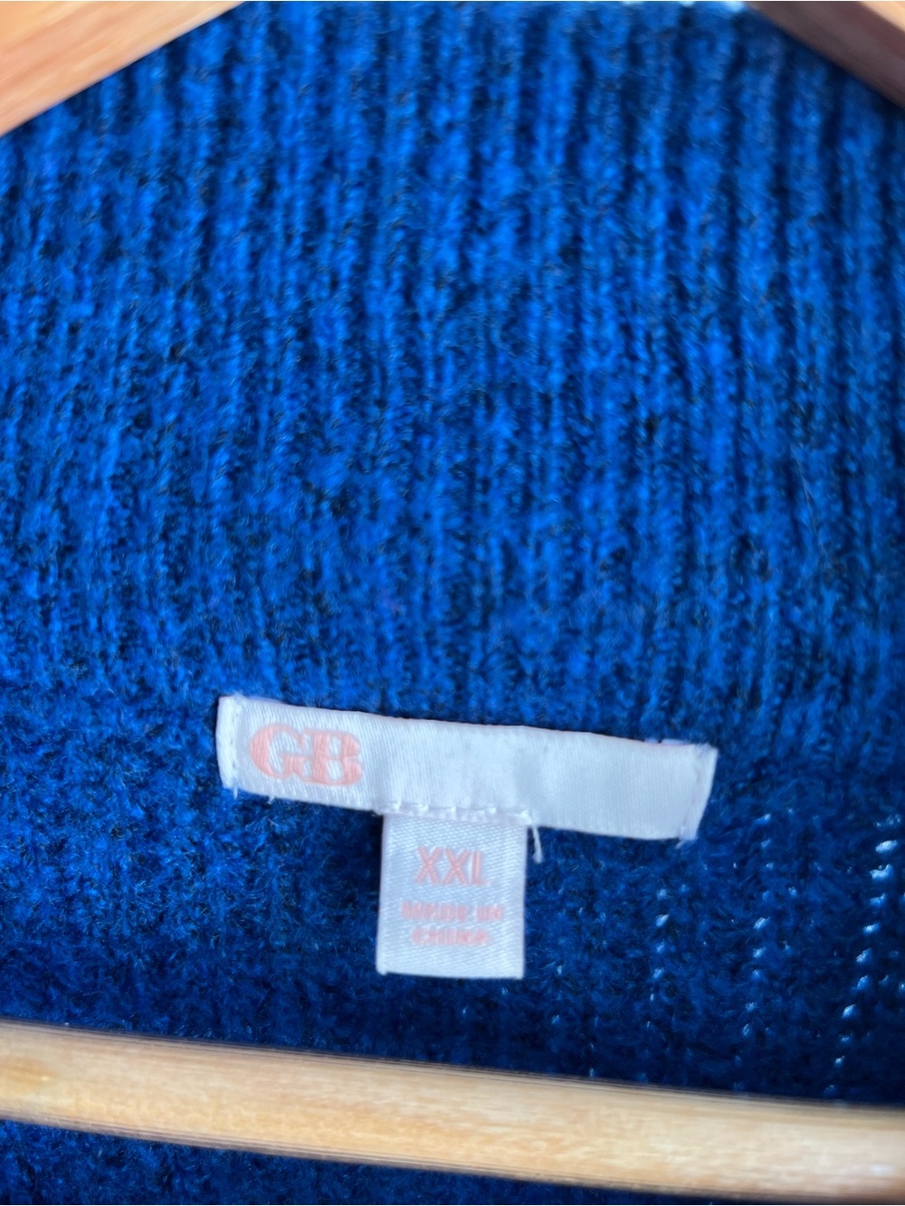 Gianni Bini Sweater Bright Royal Blue Sz XXL Mock Turtleneck EUC - Picture 2 of 5